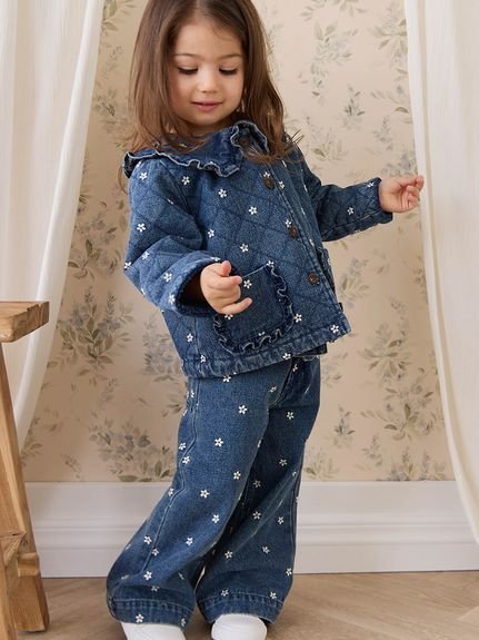 Джинсовые брюки Josie с цветочным принтом Jamie Kay, BLU[086] — фото 4