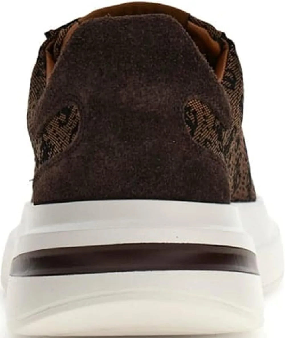 Мужские низкие кроссовки GUESS Elba Cupsole, коричневый — фото 2