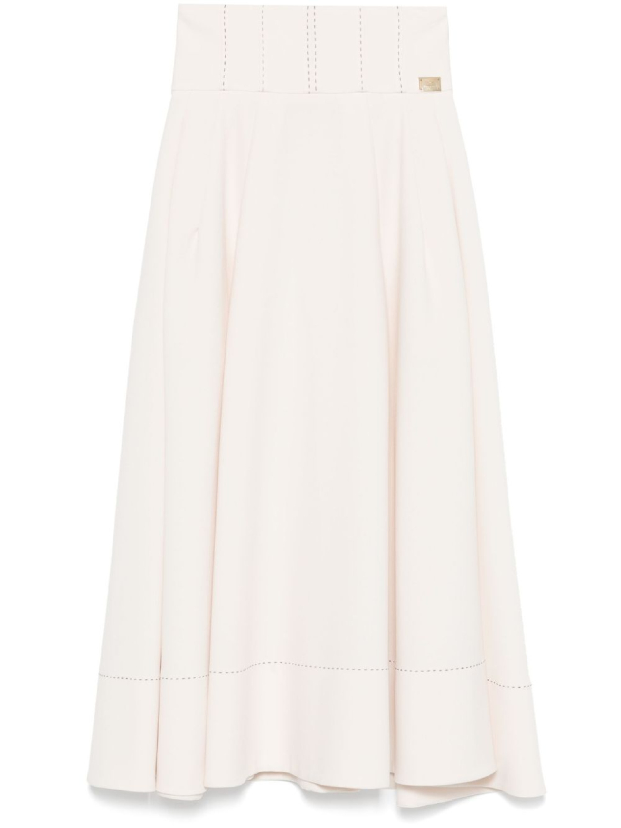 

Elisabetta Franchi креповая юбка миди с контрастной строчкой, нейтральный цвет