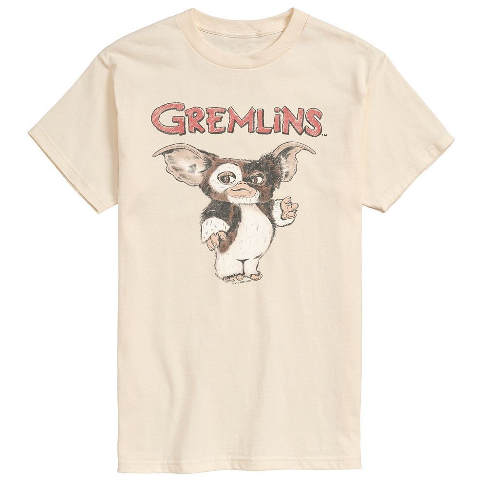

Мужская футболка с рисунком Gremlins Licensed Character, бежевый