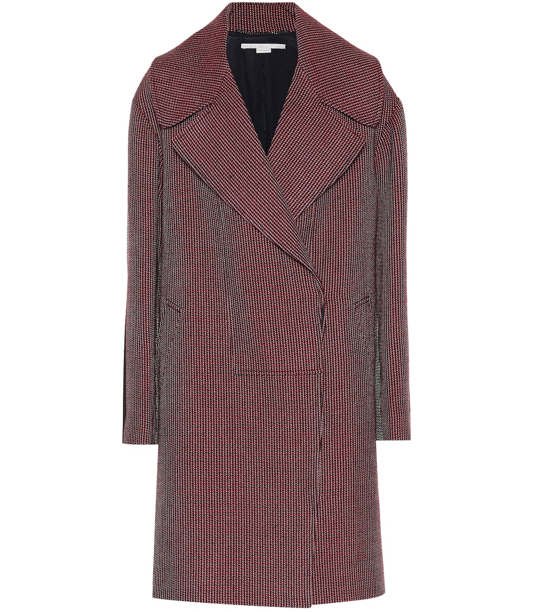 

Шерстяное пальто в клетку гусиная лапка Stella McCartney, Inkivoryred