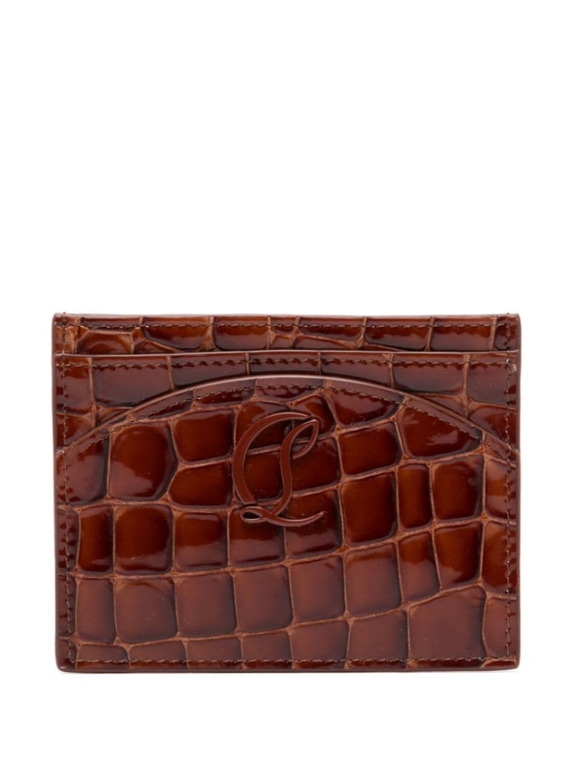 

Christian Louboutin картхолдер с логотипом CL, коричневый