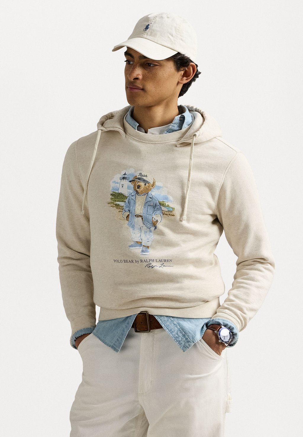 

Толстовка LSPOHOODM3-LONG SLEEVE-SWEATSHIRT Polo Ralph Lauren, молочный