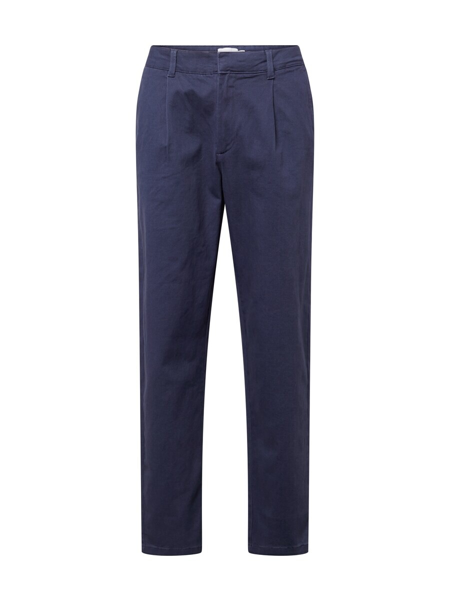 

Тканевые брюки TOPMAN Tapered Pleat-Front Pants, темно-синий