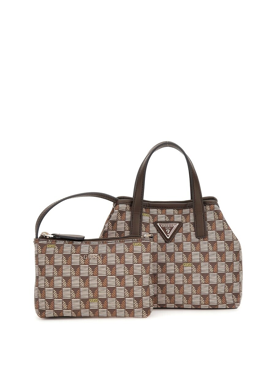 

Сумка GUESS Handbag, цвет Brown/mottled grey
