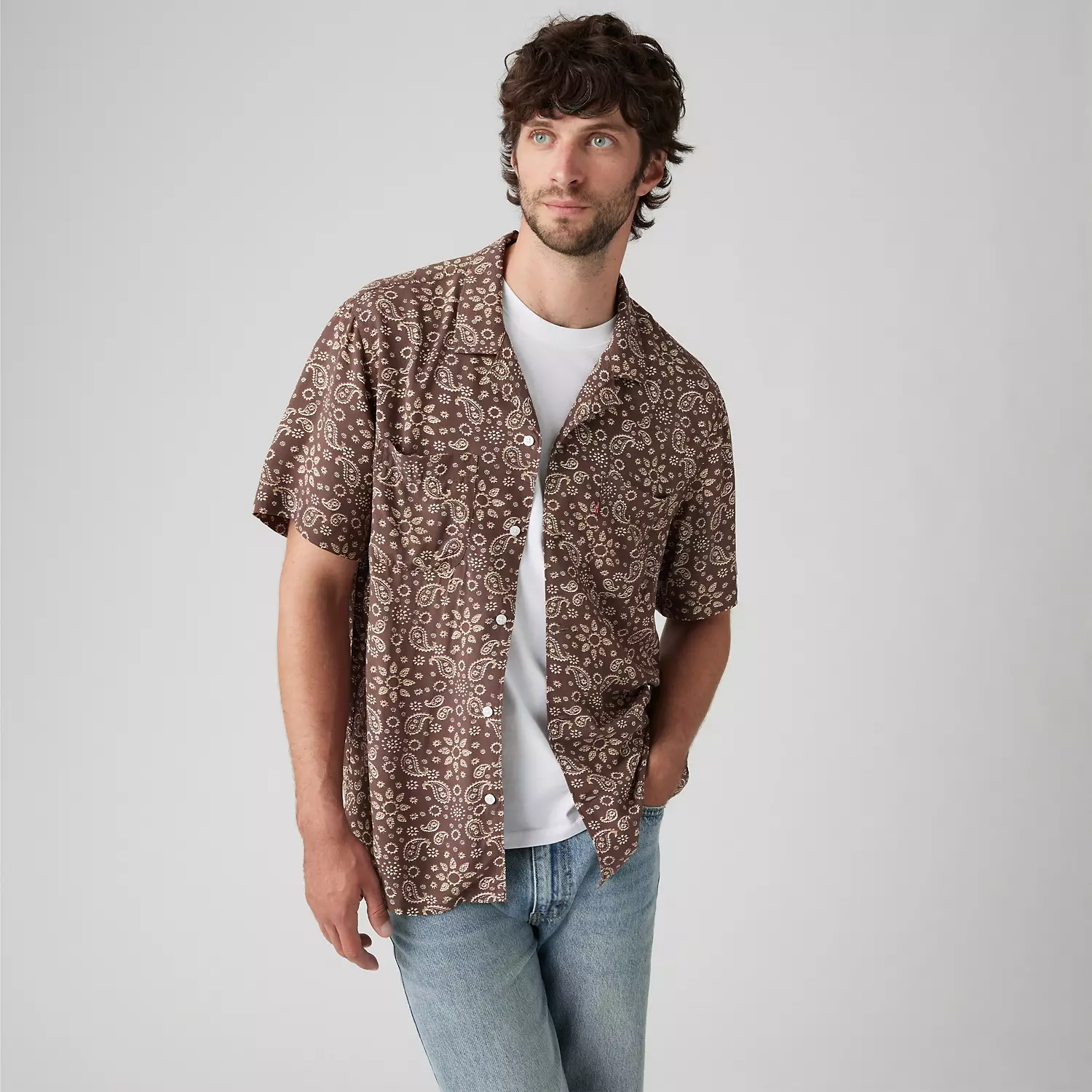 

Классическая рубашка для похода Levi's, цвет Niko Bandana Geo Shopping Bag - Brown