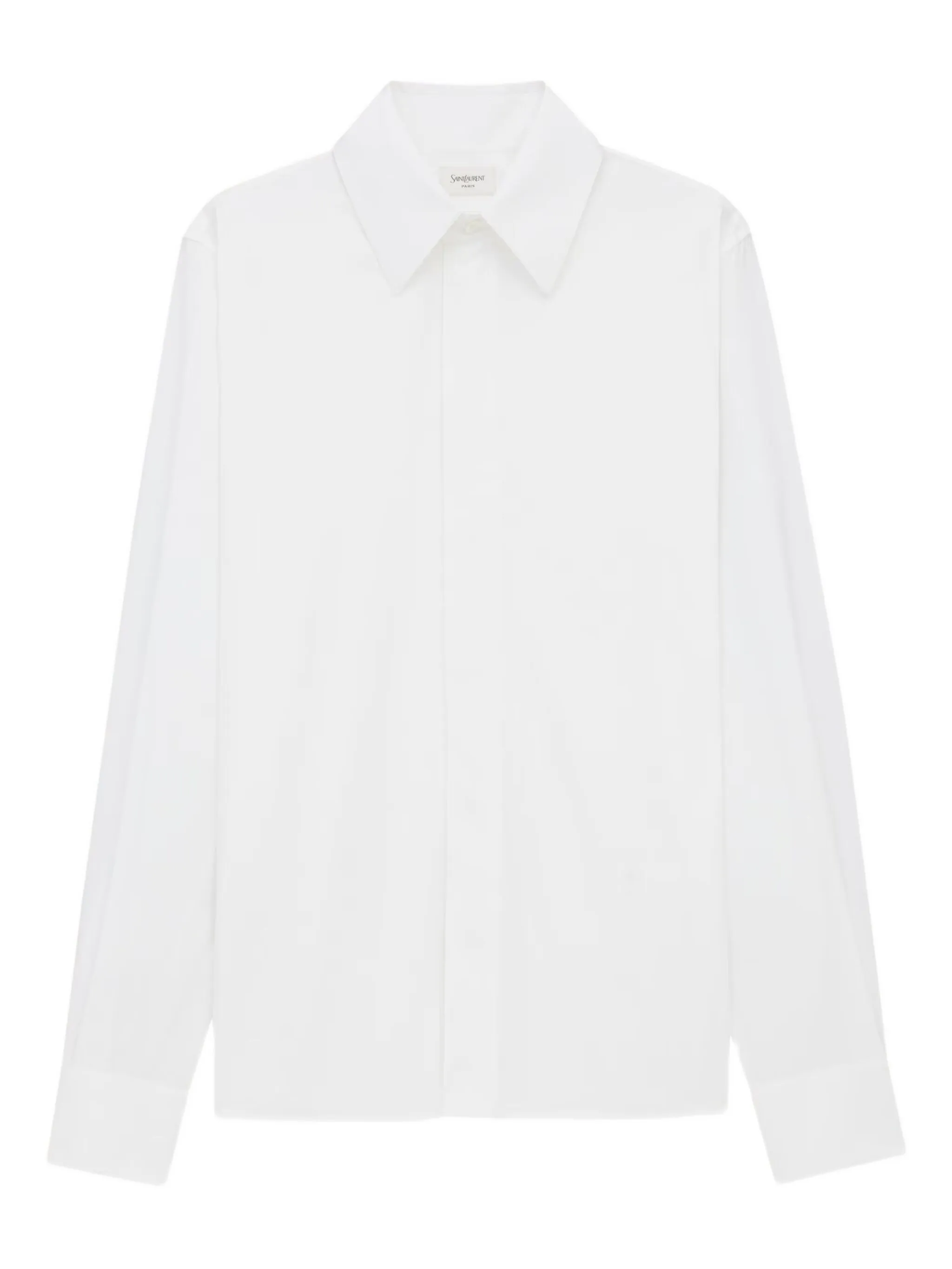 

Поплиновая рубашка Saint Laurent, белый