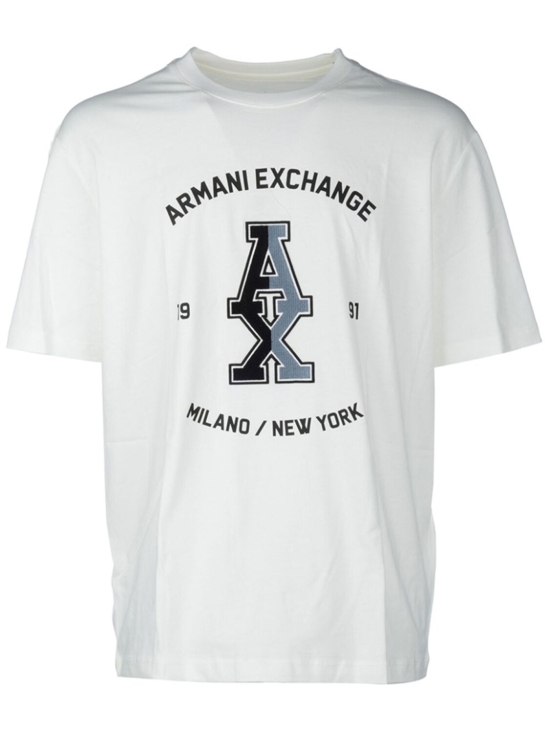 

Футболка с вышитым логотипом Armani Exchange, белый