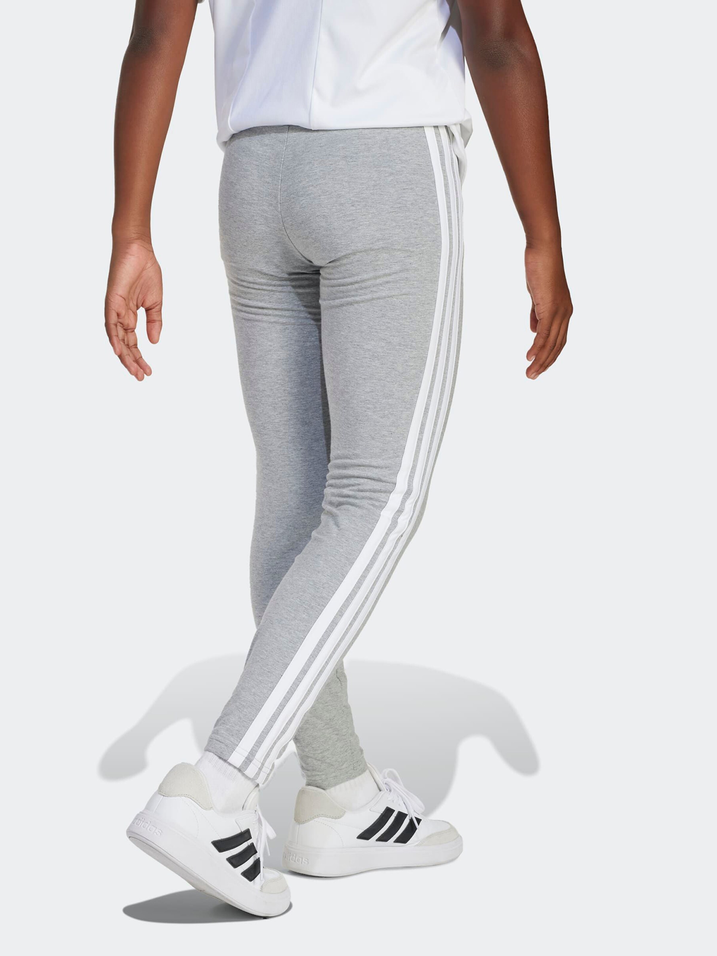 Adidas Sportswear Узкие спортивные штаны 'Essentials' в крапчатом сером — фото 3