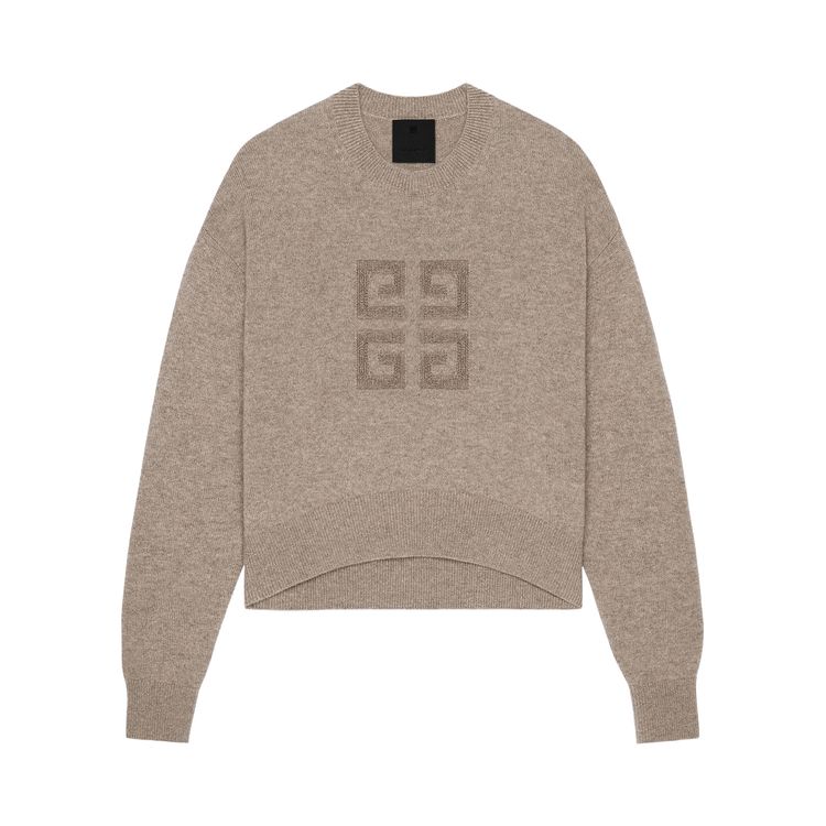 

Свитер Givenchy Low Shoulders Crewneck Sweater Pumice Beige, желто-коричневый