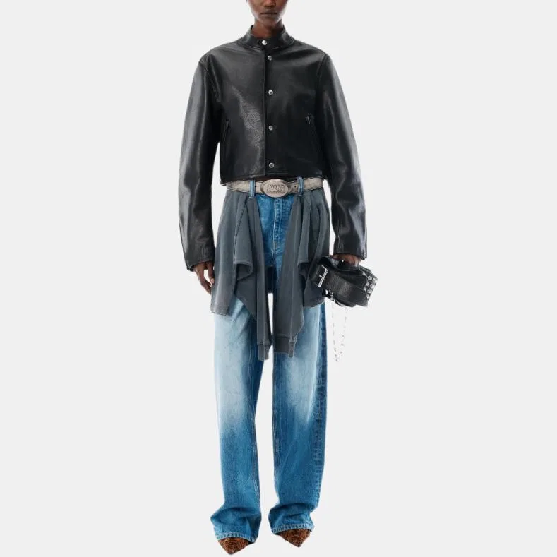 Джинсы женские indigo moderate lantern pants Alexander Wang — фото 4