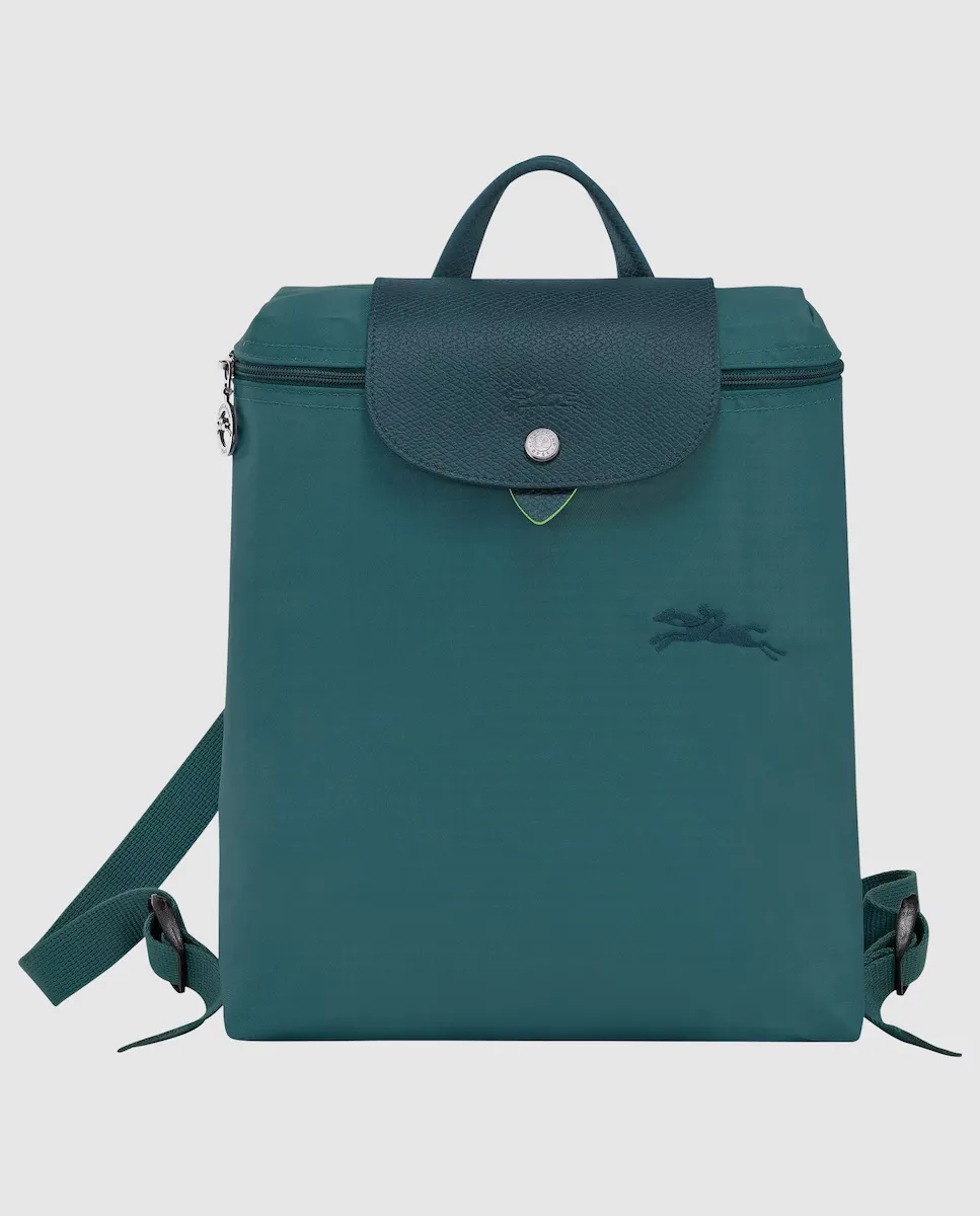 

Женский рюкзак Le Pliage Green на кнопке и молнии Longchamp, синий