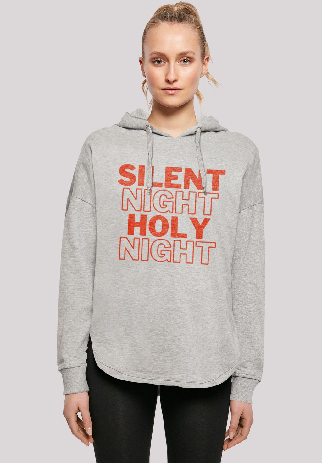 

Толстовка SILENT NIGHT HOLY NIGHT WEIHNACHTEN - Hoodie F4NT4STIC, серый