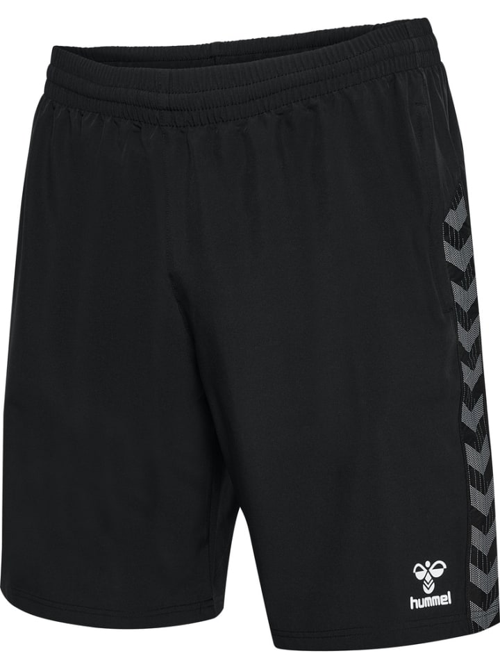 

Короткие шорты Hmlauthentic Woven Shorts черного цвета Hummel