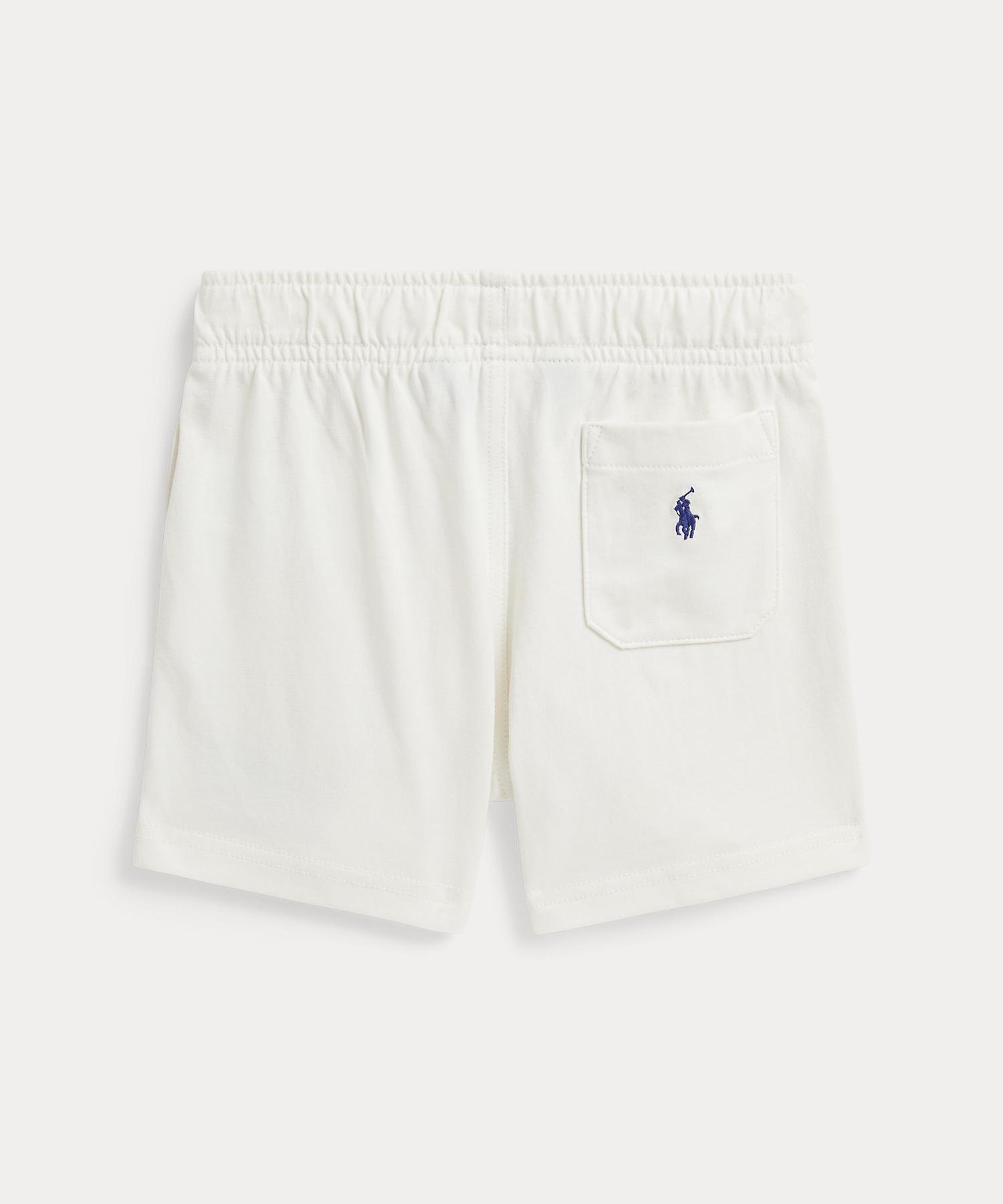 (Для мальчиков 2-7 лет) Хлопковые трикотажные шорты с логотипом Polo Ralph Lauren, 100 White — фото 2