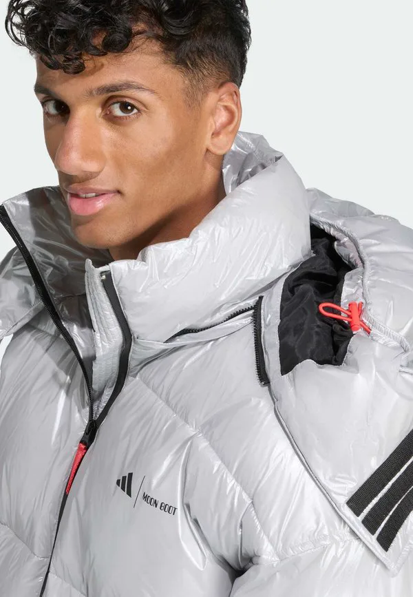 Пуховая куртка Adidas Sportswear, Matte Silver — фото 4