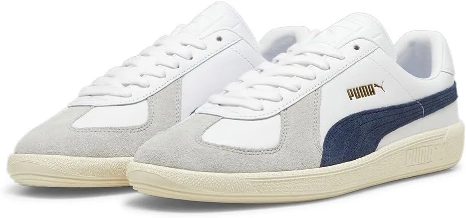 Кроссовки PUMA, Army Trainer, White-Cool Light Grey Club Navy
