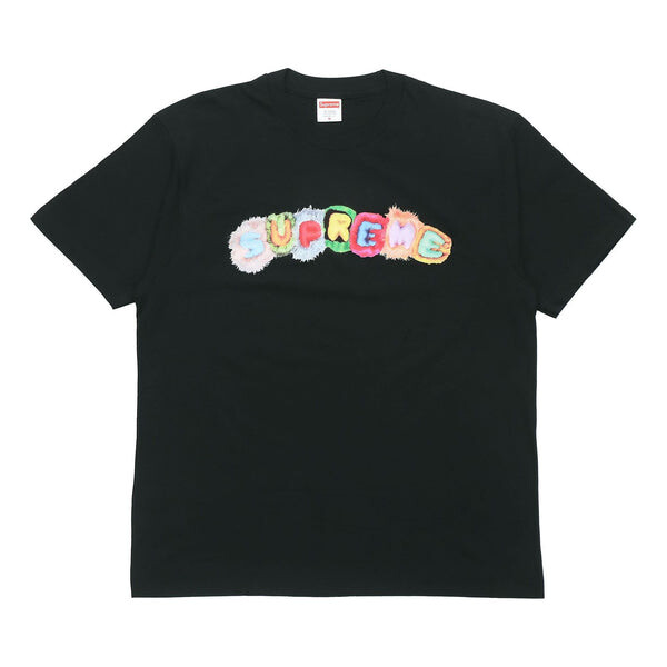 

Футболка week 7 pillows tee multi-color alphabet logo short sleeve black Supreme, черный