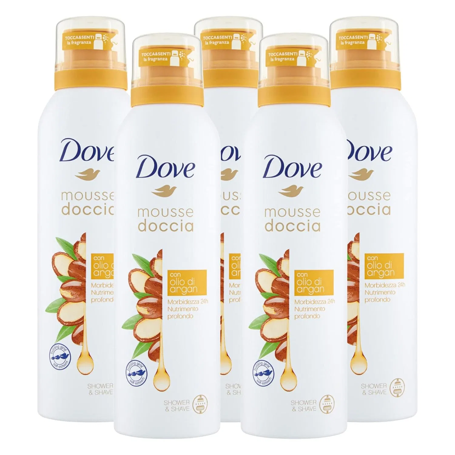 Мусс для душа с аргановым маслом «Softness and Nutrition 24 Hours» от Dove Dove