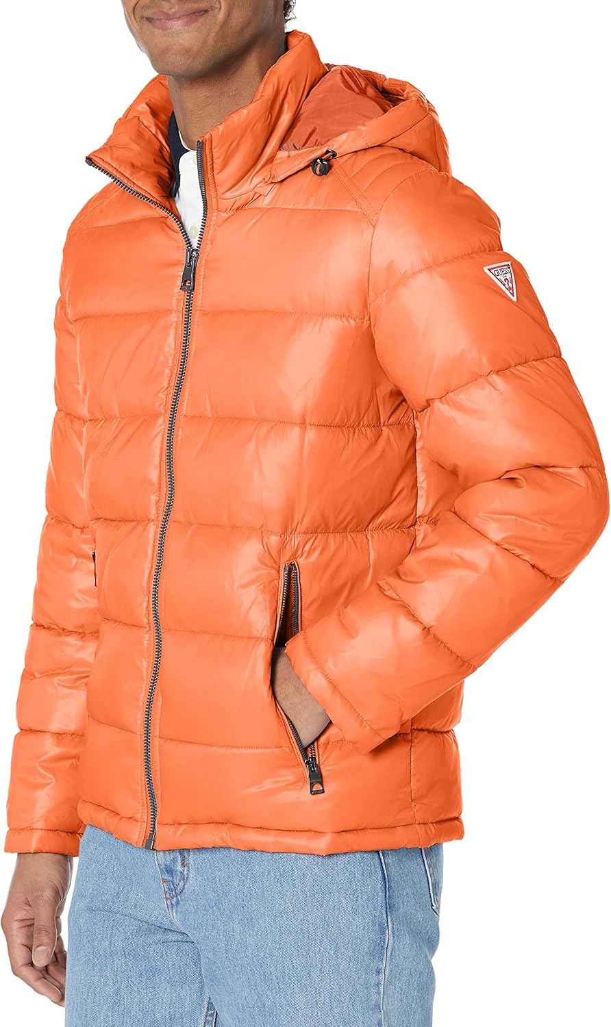 

Куртка-пуховик Mid-weight с отстегивающимся капюшоном GUESS, Pumpkin