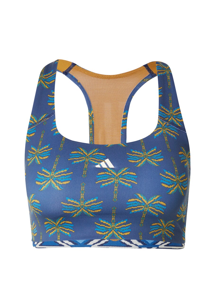 

Спортивный бюстгальтер без косточек ADIDAS PERFORMANCE Adidas x FARM Rio, цвет Blue/Dark blue