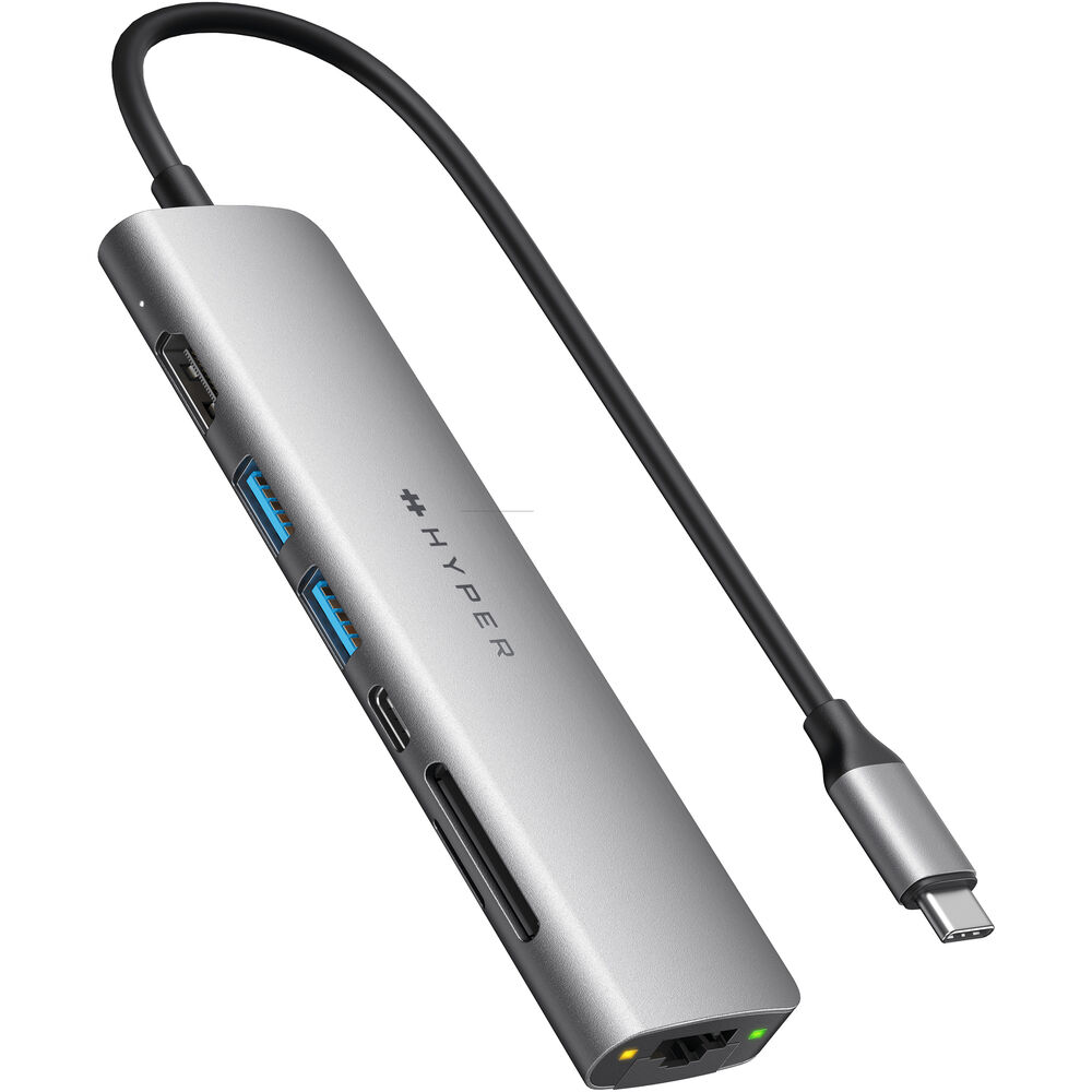 

Док-станция HYPER HyperDrive SLAB 7-in-1 USB Type-C Hub HD22H