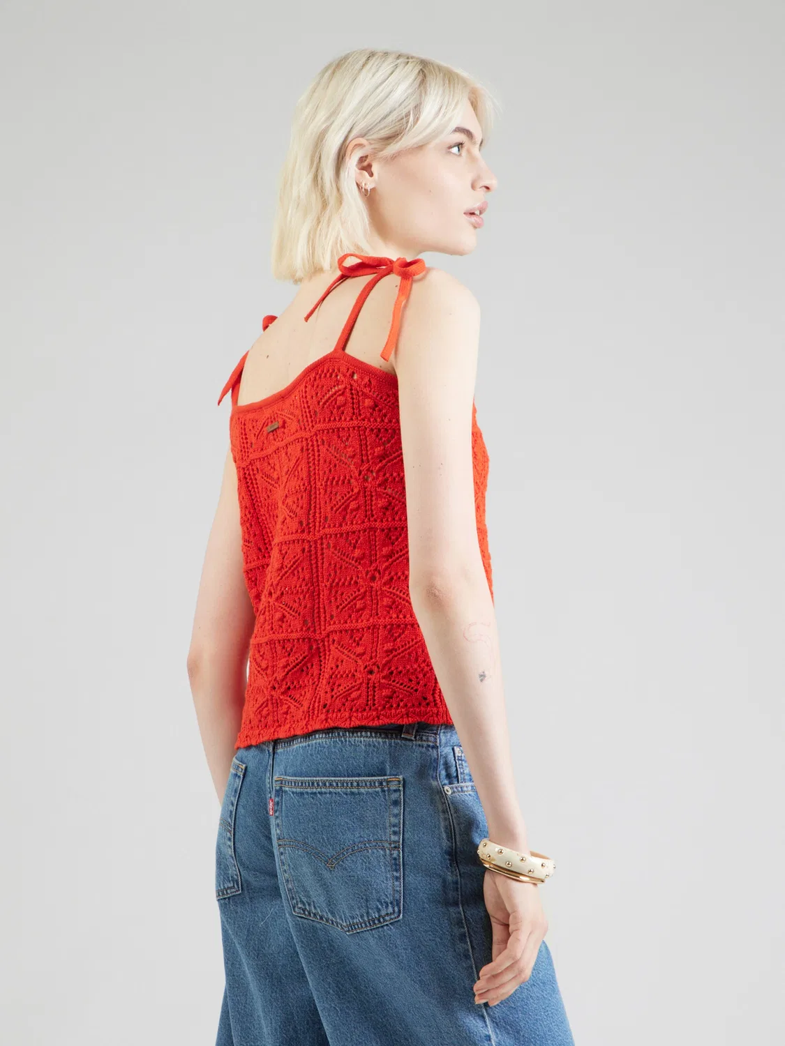 Вязаный топ 'Abbey Tie-Shoulder Sweater Tank Top' Levi'S , Red — фото 4
