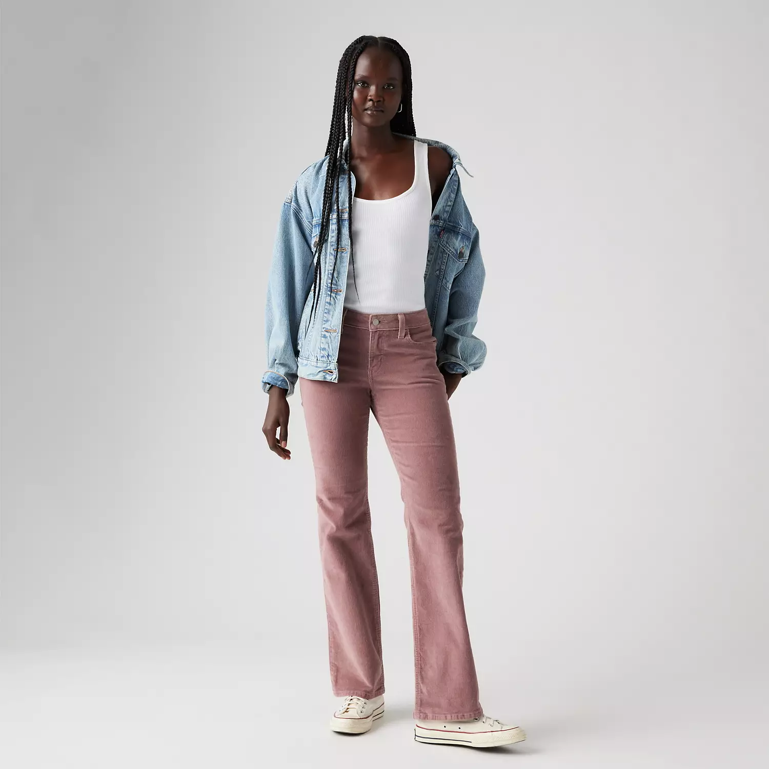 

Супернизкие женские джинсы bootcut Levi's, розовый
