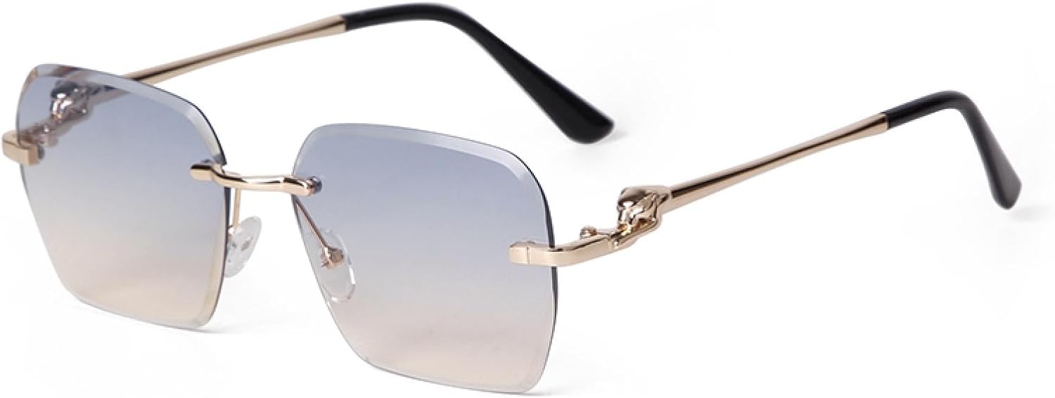 

Солнцезащитные очки без оправы с алмазной огранкой, для женщин и мужчин, градиентный дизайн, два цвета, защита от УФ-излучения UV400, модные солнцезащитные очки для женщин WNCKSQ, C6