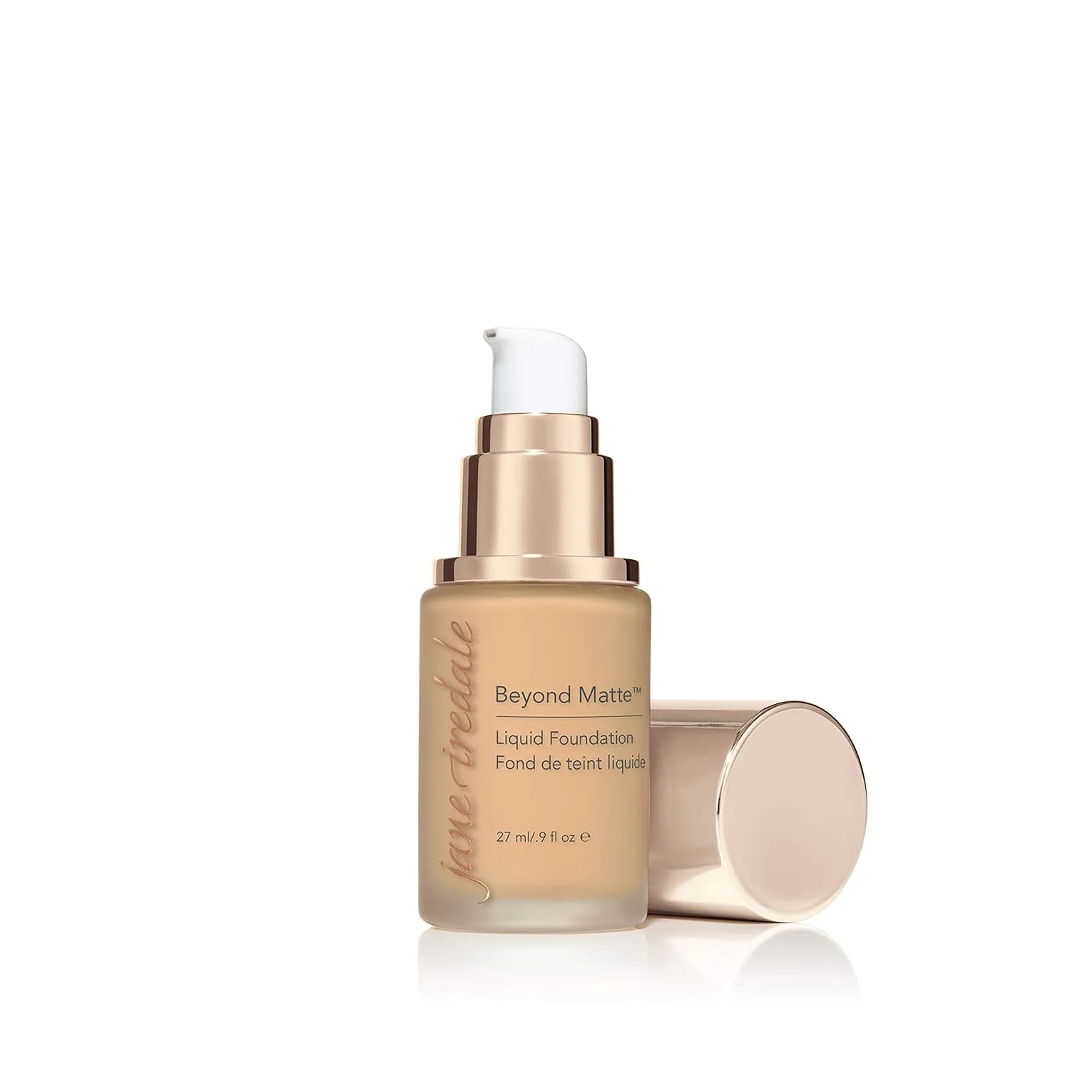 Jane Iredale Beyond Matte 3-в-1 Жидкая тональная основа. Легкое, наслаиваемое покрытие с полуматовым финишем. Веганский продукт, не тестируется на животных., M7 — фото 2