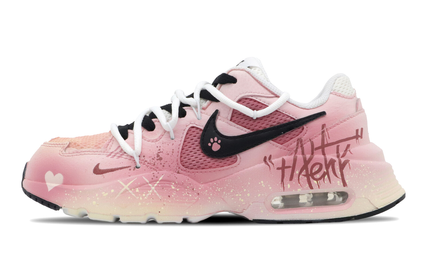 

Кроссовки Air Max Fusion женские с низким верхом, черные/розовые Nike