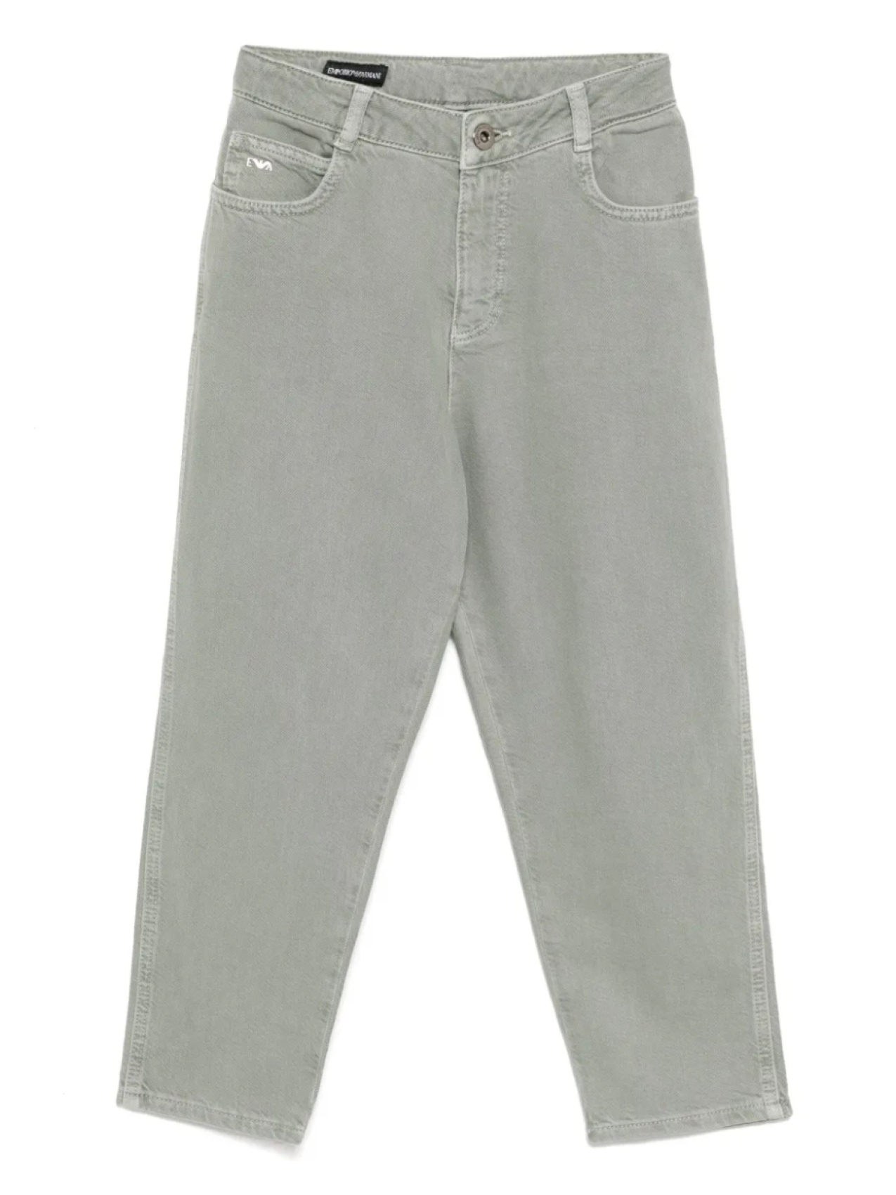 

Джинсы с подворотами Emporio Armani Kids, зеленый