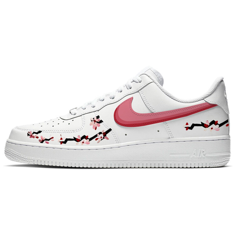 

Кроссовки Nike Air Force 1 Skateboarding Shoes Unisex Low-top Pink/white, белый