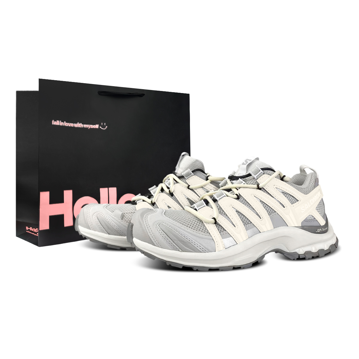 

SALOMON Кроссовки XA PRO 3D Cushioning Abrasion Resistant Coverage Support Lightweight Low top Outdoor Unisex белые желтые