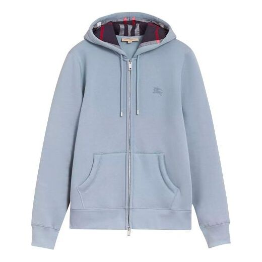 

Куртка Men's Burberry hooded Zipper Jacket Light Blue, синий