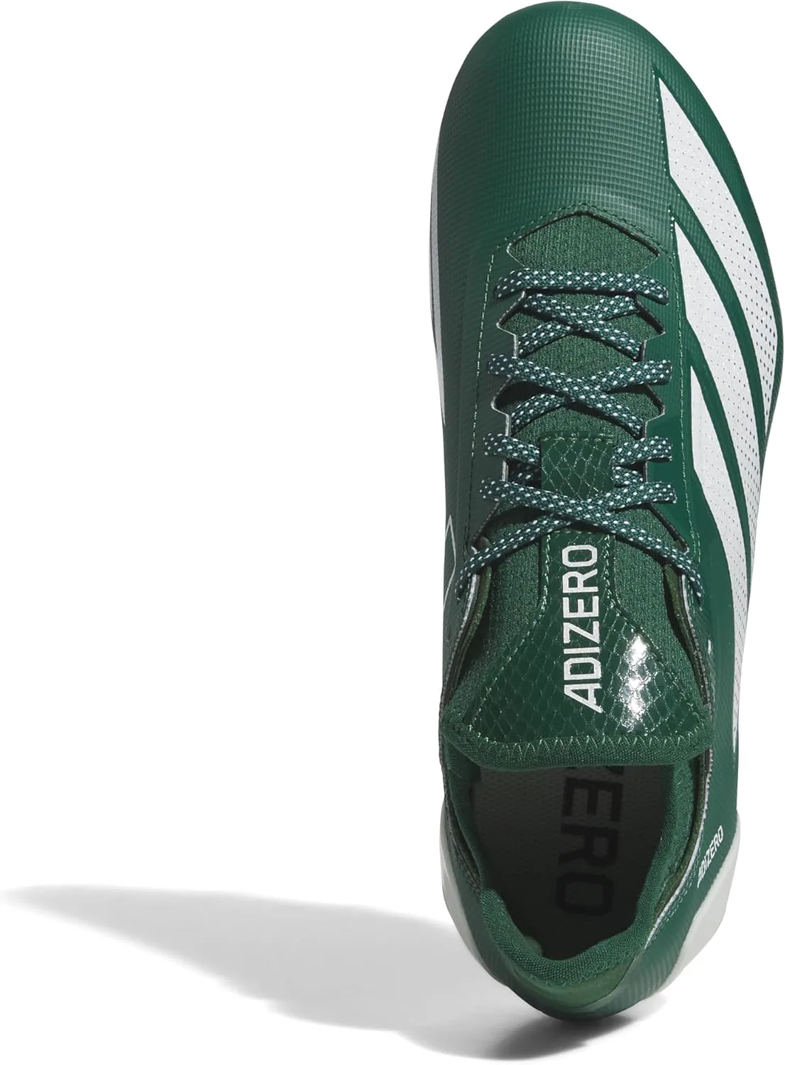 Мужские кроссовки Adidas Adizero Electric.1 для американского футбола, темно-зеленый/белый — фото 3