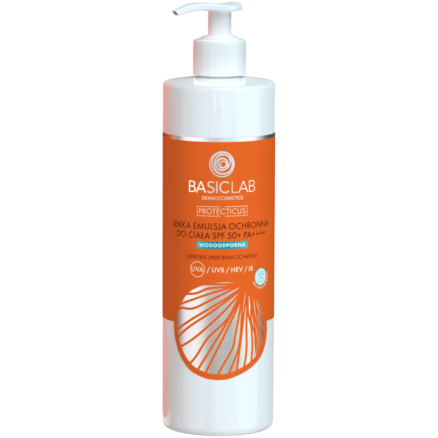 

Легкая защитная эмульсия для тела с spf50+ pa++++ Basiclab Protecticus, 300 мл