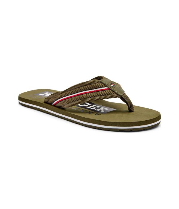 

Фирменные пляжные тапочки Tommy Hilfiger, хаки