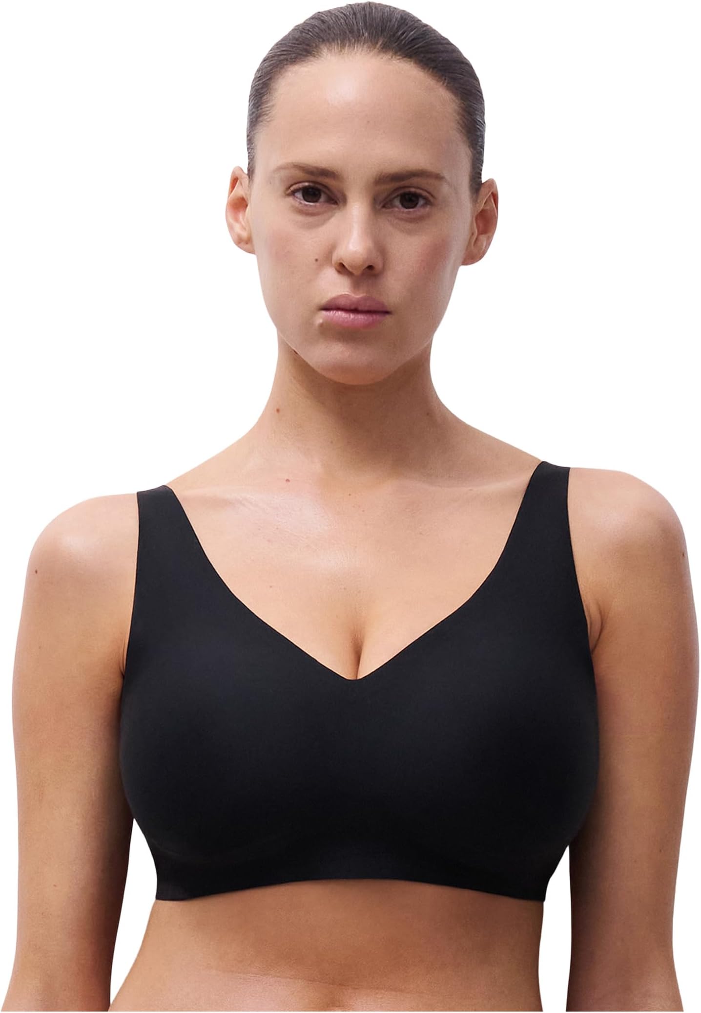 

Женский мягкий эластичный бюстгальтер с V-образным вырезом и беспроводной поддержкой Chantelle, Black