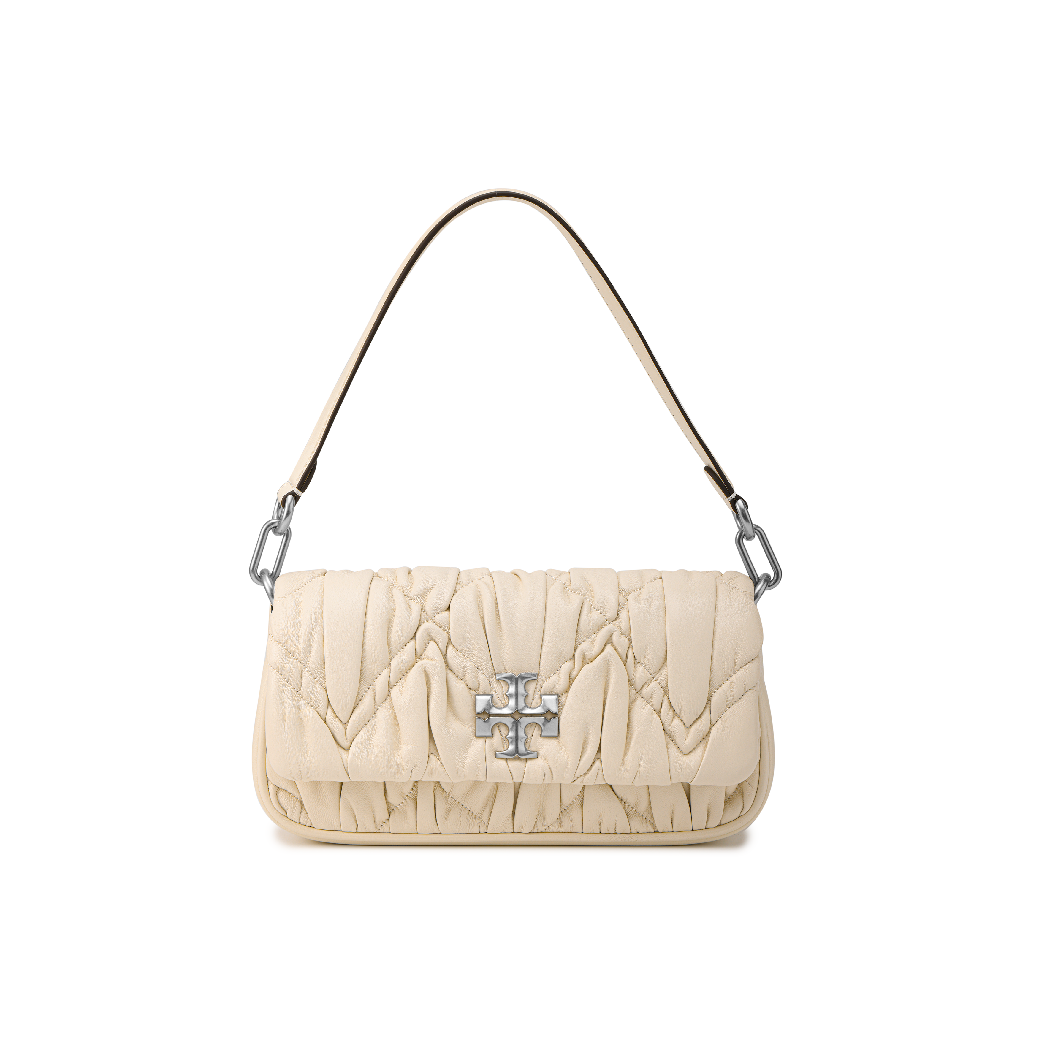 

Сумка Kira Nappa через плечо из кожи, женская, светло-кремовый белый TORY BURCH