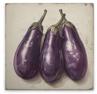 

Картина на холсте A.S. Création Aubergine цвет cremebeigeviolettgrün