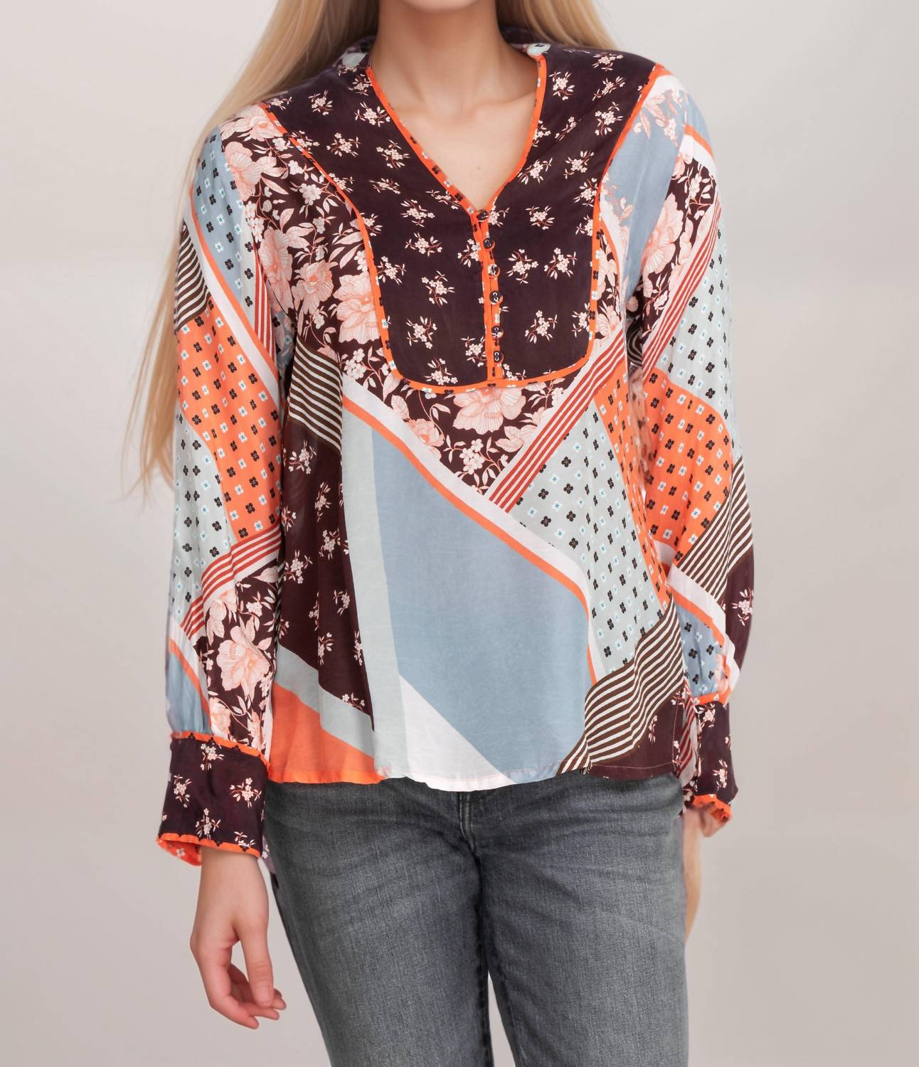 

Блузка Roslyn Toni в мультиколоре Johnny Was