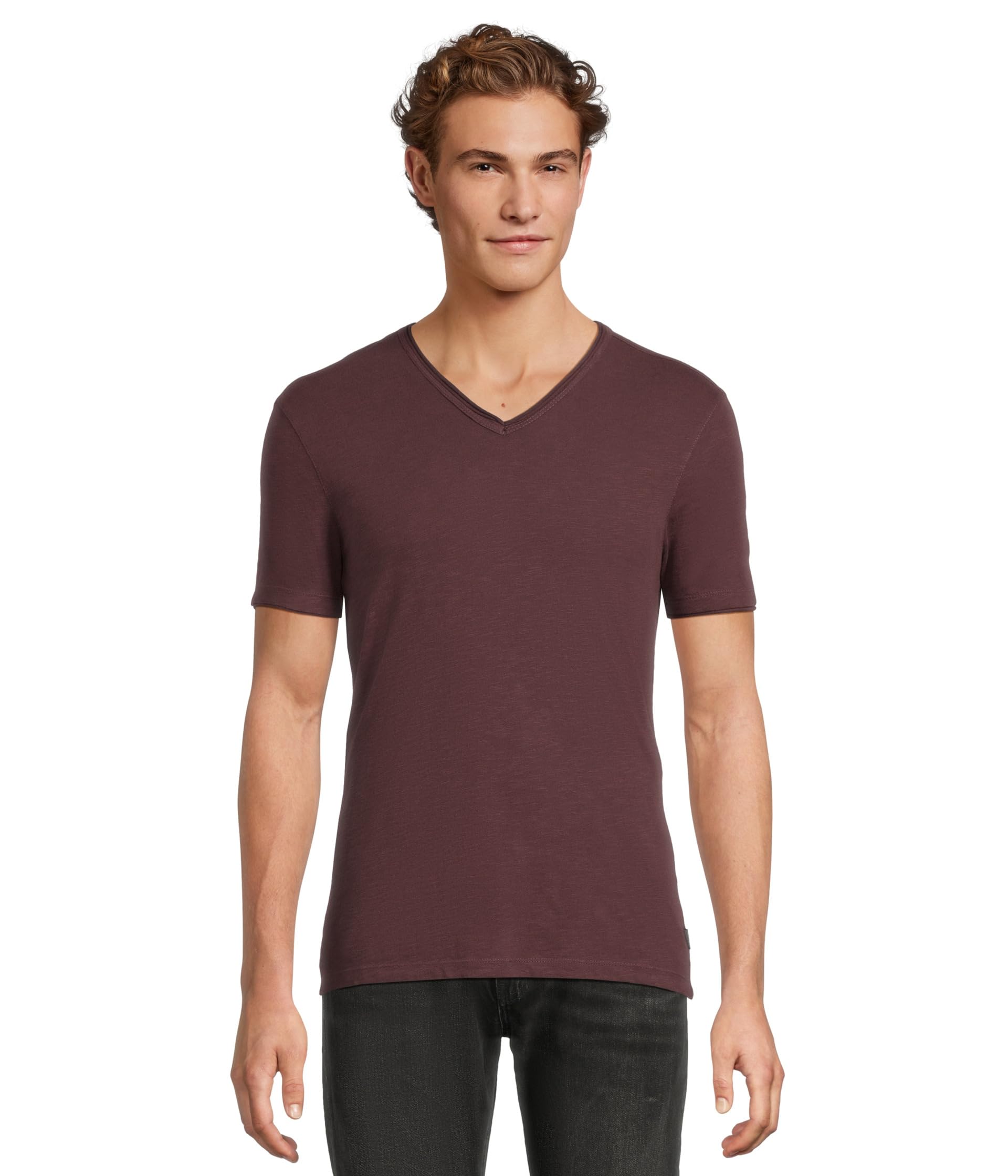 

Топ John Varvatos Miles V-Neck K3595W25, цвет Plum