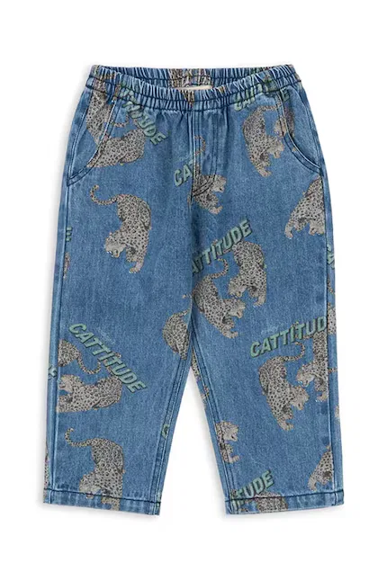 Джинсы из комфортного денима MAGOT PANTS Konges Sløjd, синий