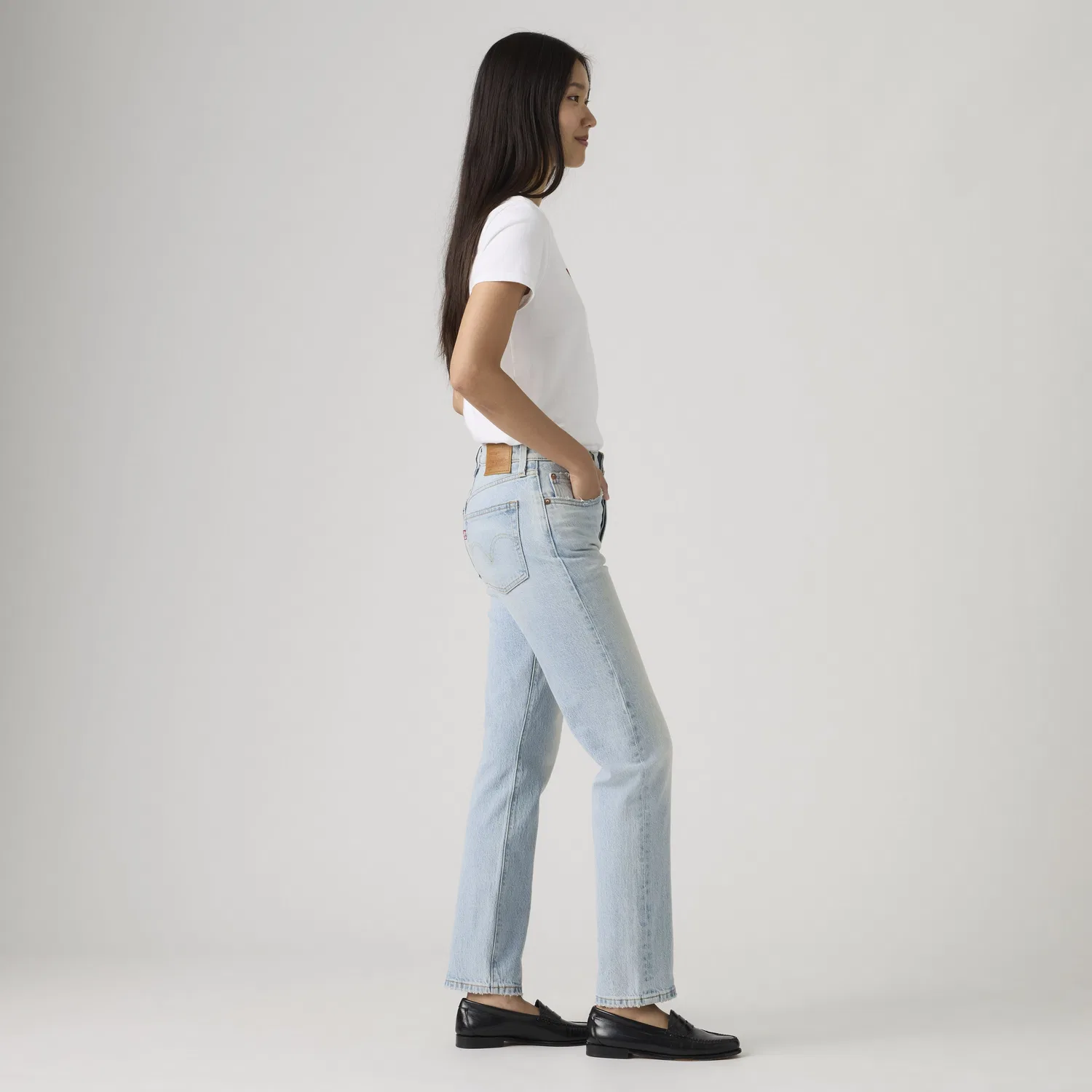 Женские джинсы 501 Original Fit Levi's, Light Wash — фото 4