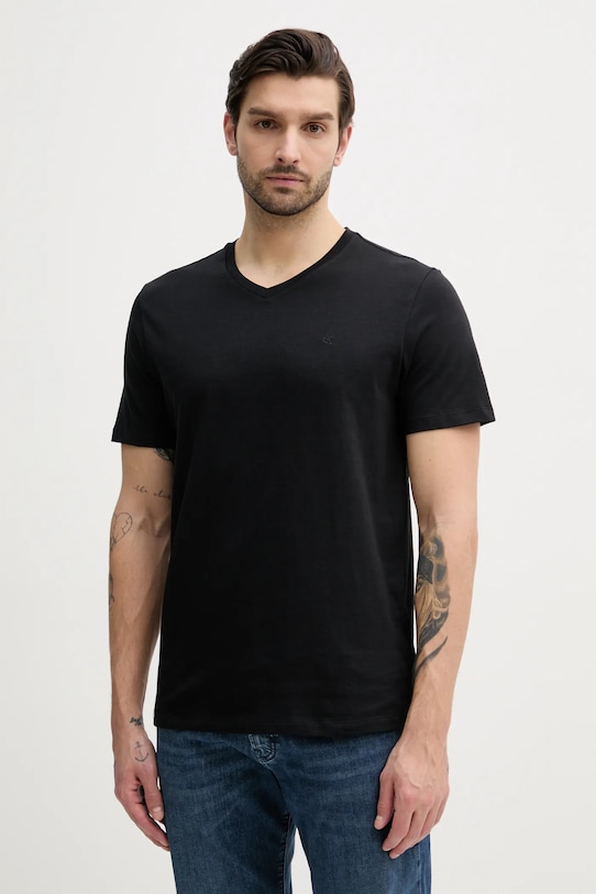 

Хлопковая футболка Calvin Klein Jeans, черный
