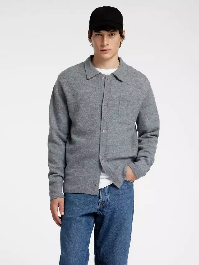 

Кардиган SELECTED HOMME Knit, цвет medium grey melange