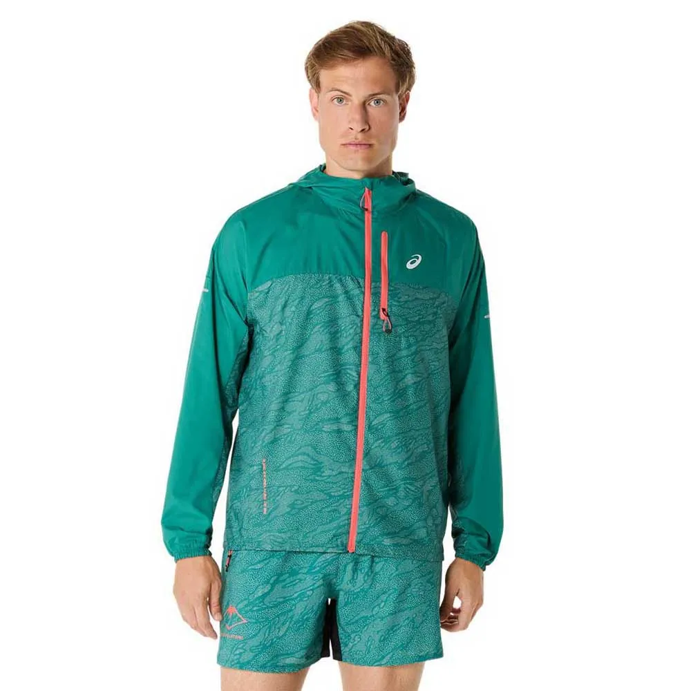

Куртка спортивная Asics Fujitrail Packable, зеленый