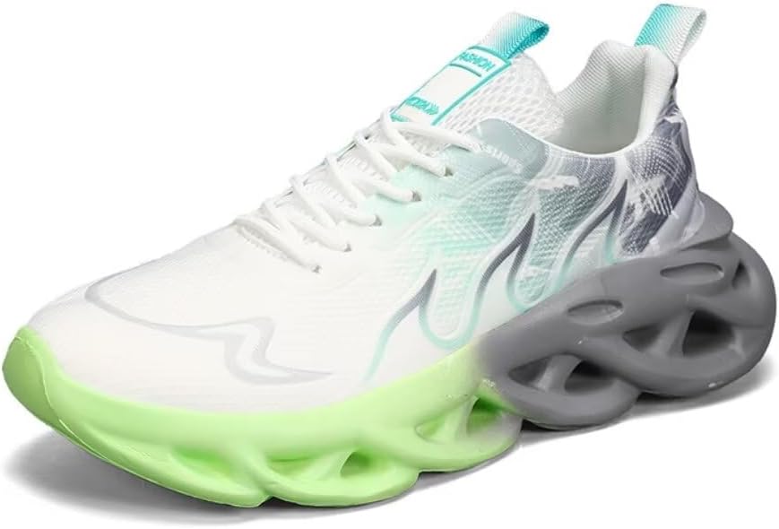 

Мужские кроссовки Jakcuz с поддержкой свода стопы, дышащие, шнуровка, для тренировок и бега, серый