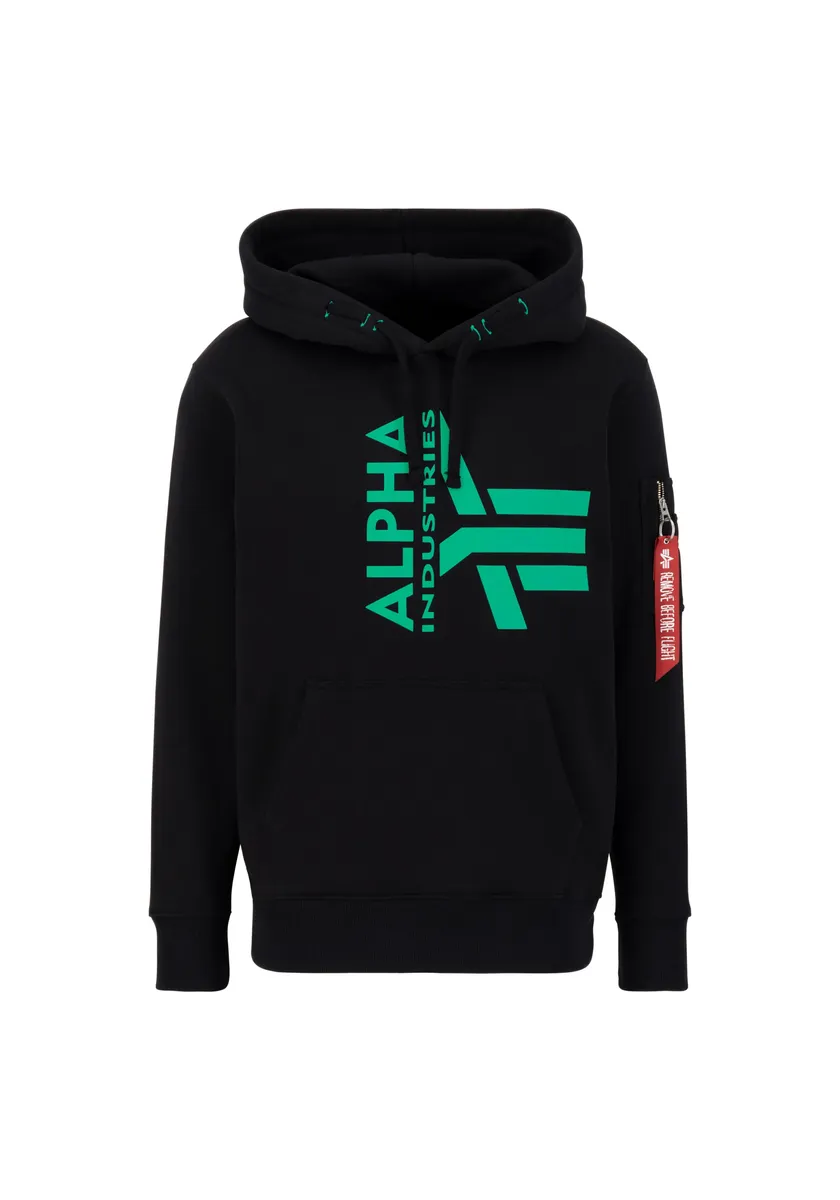 

Толстовка Alpha Industries " Alpha Industries Мужчины - Толстовки с капюшоном из пеноматериала с половиной логотипа", зеленый